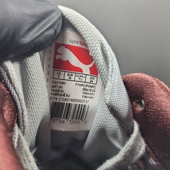 Puma Womens Sz 7.5 Grey Athletic Running Mesh Shoes - Picture 9 of 9